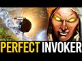 Grandmaster invoker perfect gameplay against zeus mid  dota 2 invoker