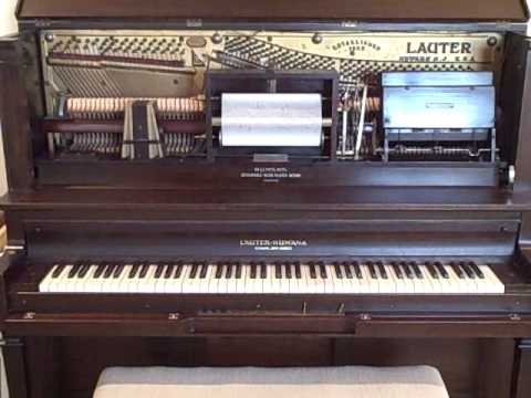 1910 Lauter-Humana player piano plays "Linus & Lucy"