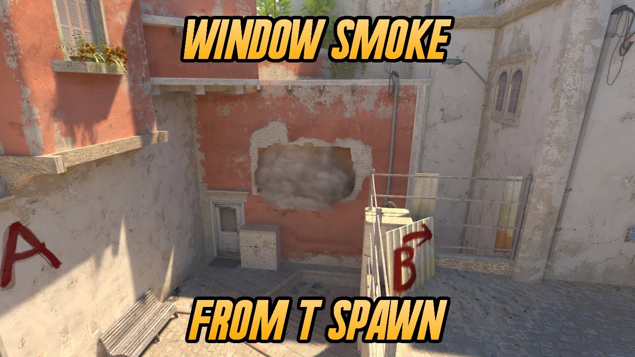 CS2 Mirage | Window Smoke from T Spawn