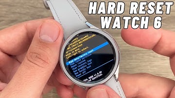 How to HARD RESET Samsung Galaxy WATCH 6