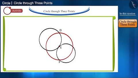 Circle through Three Points | Part 1/2 | English | Class 9