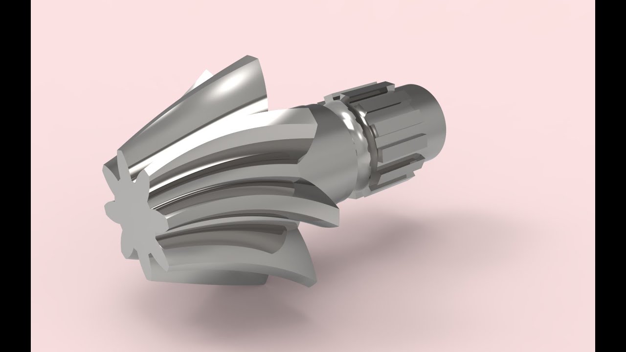 How to Design Helical bevel Gear in Solidworks YouTube