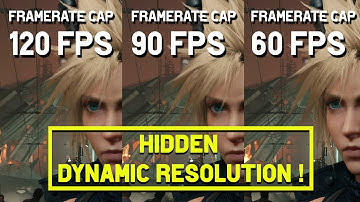 Hidden Dynamic Resolution Scaling ! FFVII Remake - 1440p 60fps