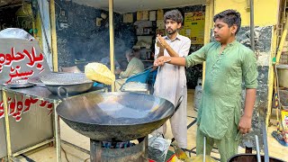 Best Street Halwa Puri In Kartarpura 🔥😱 | Explore Street Food