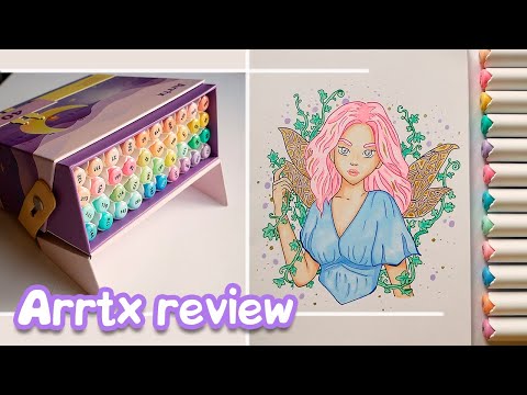 Trying out Arrtx Alp Pastel Markers - Unboxing and Review