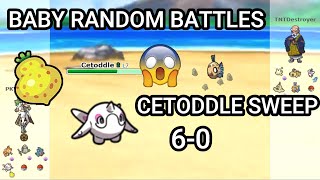 The 6-0 Cetoddle Sweep! (Pokemon Showdown Random Battles)