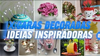 Decore a sua casa com xícaras decoradas, várias ideias para ti inspirar 💡