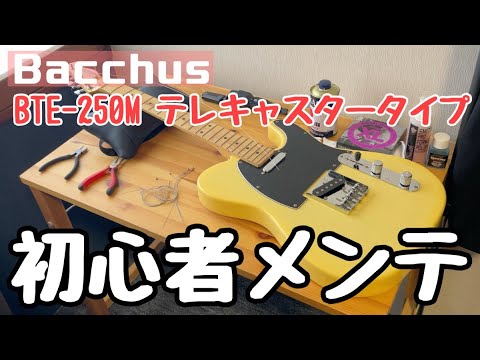 Bacchus BTE 250M BD 初心者メンテナンス テレキャスター - YouTube