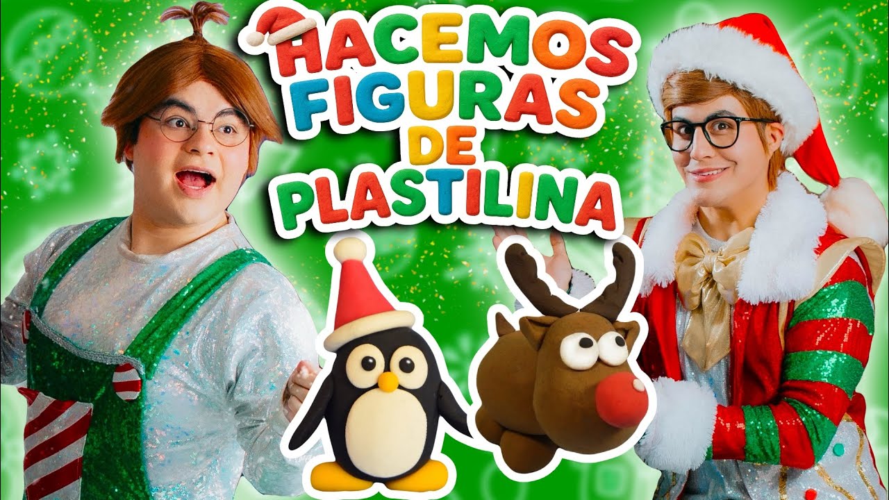 Figuras de PLASTILINA de navidad | Meme vs El Compañero | ¿Meme tiró el pino?