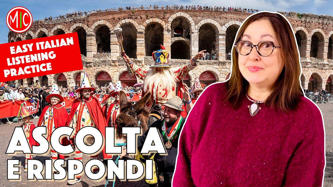 Ascolta e rispondi: il Carnevale in Italia - Italian Listening Practice (Learn Italian A2-B1)