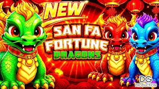 🚨NEW🚨OMG TWO EXTRA POTS‼️SAN FA FORTUNE DRAGONS SLOT MACHINE LAS VEGAS CASINO GAME WIN MONEY WOW IRL screenshot 1