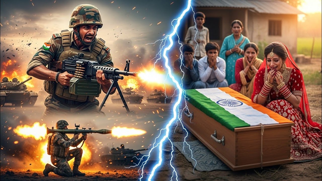 शादी के अगले ही दिन बॉर्डर पर शहीद हुआ फौजी… दुल्हन की टूटी चूड़ियों ने रुला दिया 😭🇮🇳 #armystory 