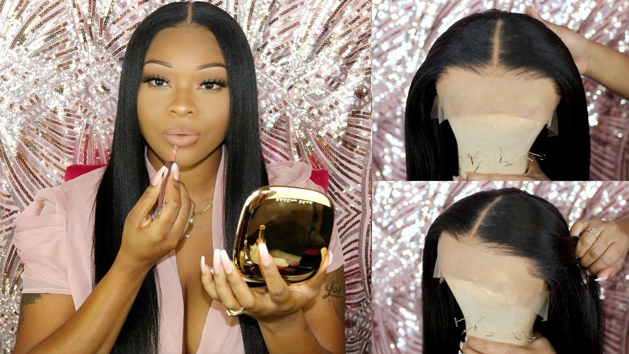 Lay/Melt Lace Wig Tutorial PrePlucked 360 Lace Frontal Wig YouTube