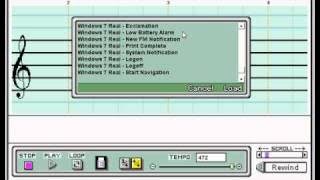 Windows 7 Real Sounds on Mario Paint Composer