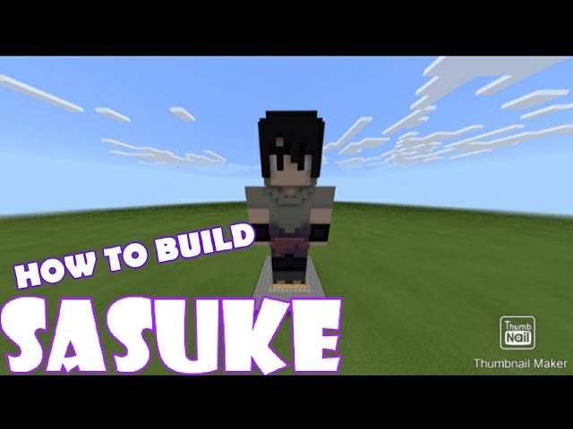 How To Build Sasuke Uchiha Minecraft Tutorial Youtube
