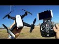 LH-X28WF Folding GPS Follow Me Drone Flight Test Review