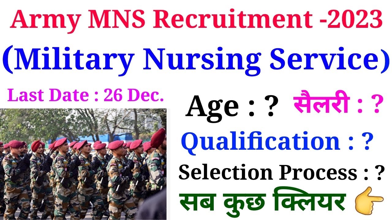 Military Nursing Service Mns Detail Notification Out Age Sallary