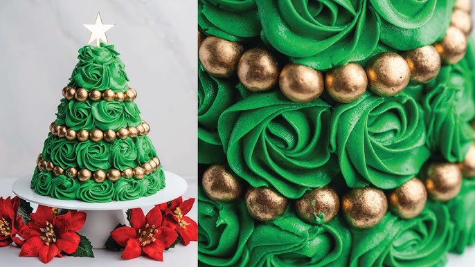 Easy Christmas Tree Cake - Erren's Kitchen