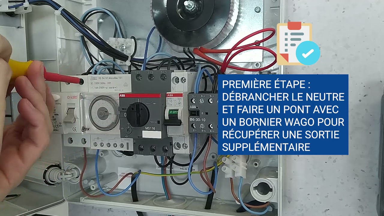 ▶️ Coffret électrique standard - Ajout d'un départ protégé ⚙️ 