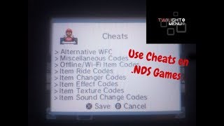 How To Use Cheats On Twilight Menu ++ Roms (Tutorial) Ver 1.4.5 U screenshot 4