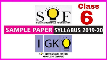 IGKO Class 6 International General Knowledge Olympiad Sample Paper 2019-20