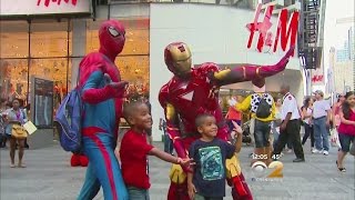 Times Square Costume Crackdown