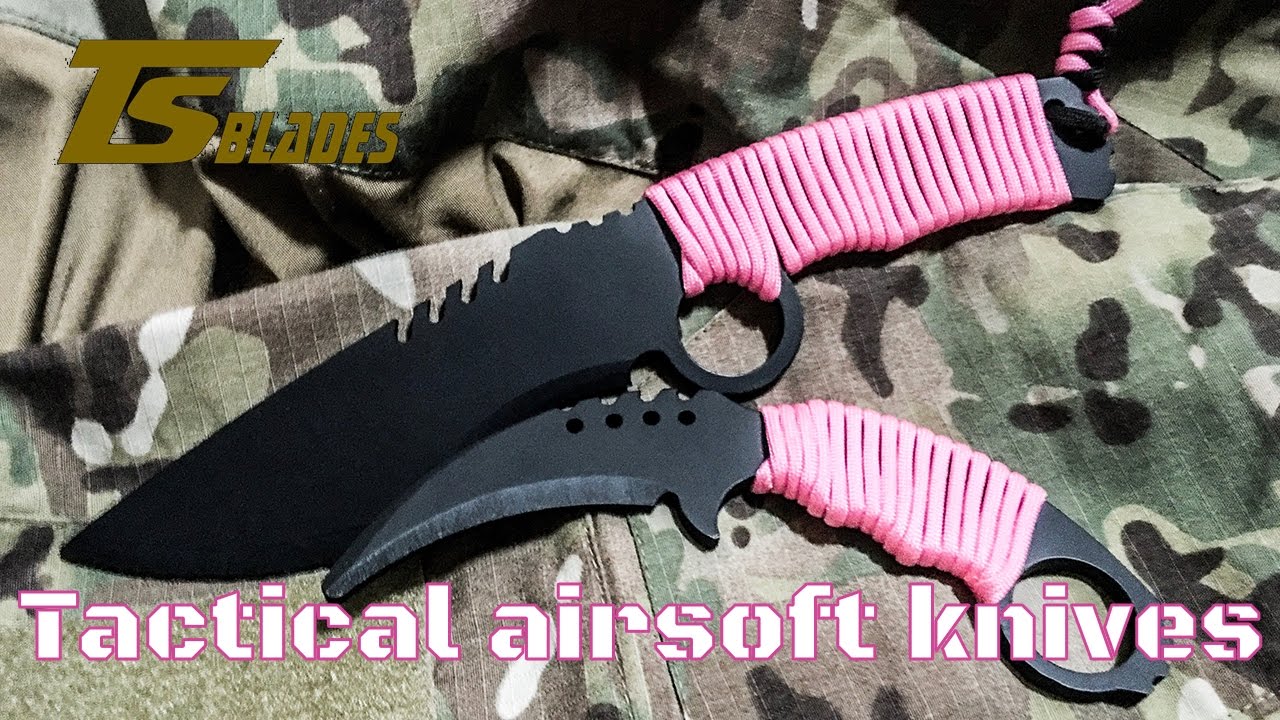 Tactical airsoft knives review TSblades YouTube