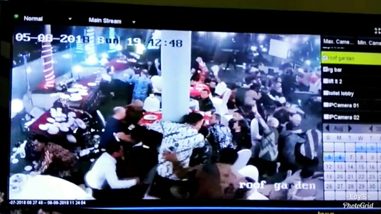 NGERI !!! CCTV Lantai 12 Hotel Golden Palace Lombok pas Gempa 7.0 SR