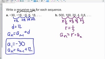 Algebra   6 7   Recursively Defined Sequences Example 2