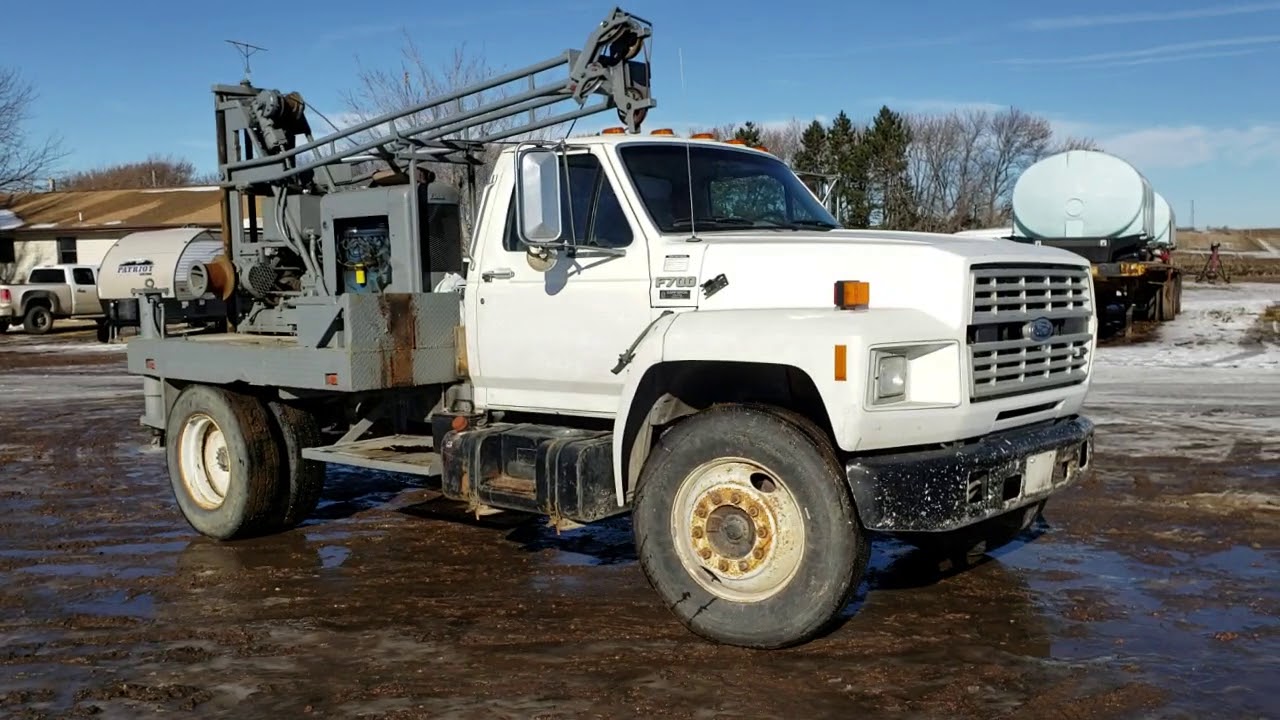 1991 Ford F700 Well Drilling Truck YouTube