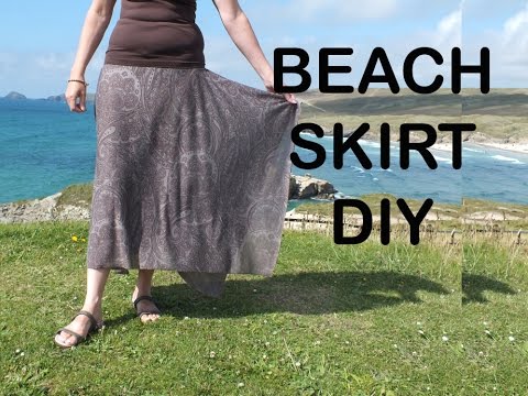 فيديو: كيفية خياطة تنورة الشاطئ