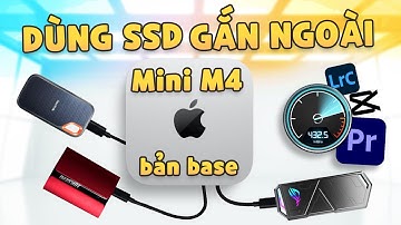 Test thực tế SSD rời trên Mac mini M4 256GB với Lightroom, Premiere Pro, CapCut,...