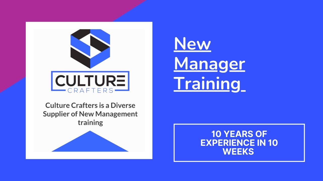 New Manager Training for People Leaders and Supervisors - YouTube