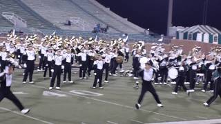 Ohio University Marching 110 Cheer! with a backflip @ Marshall vs OU postgame  9/18/2011