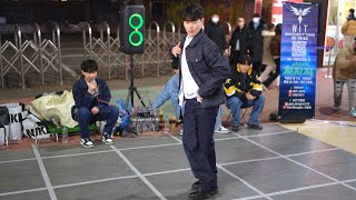 Seven _ WIT &amp; 갓동민 _ 25-01-17 _ 홍대 댄스 버스킹