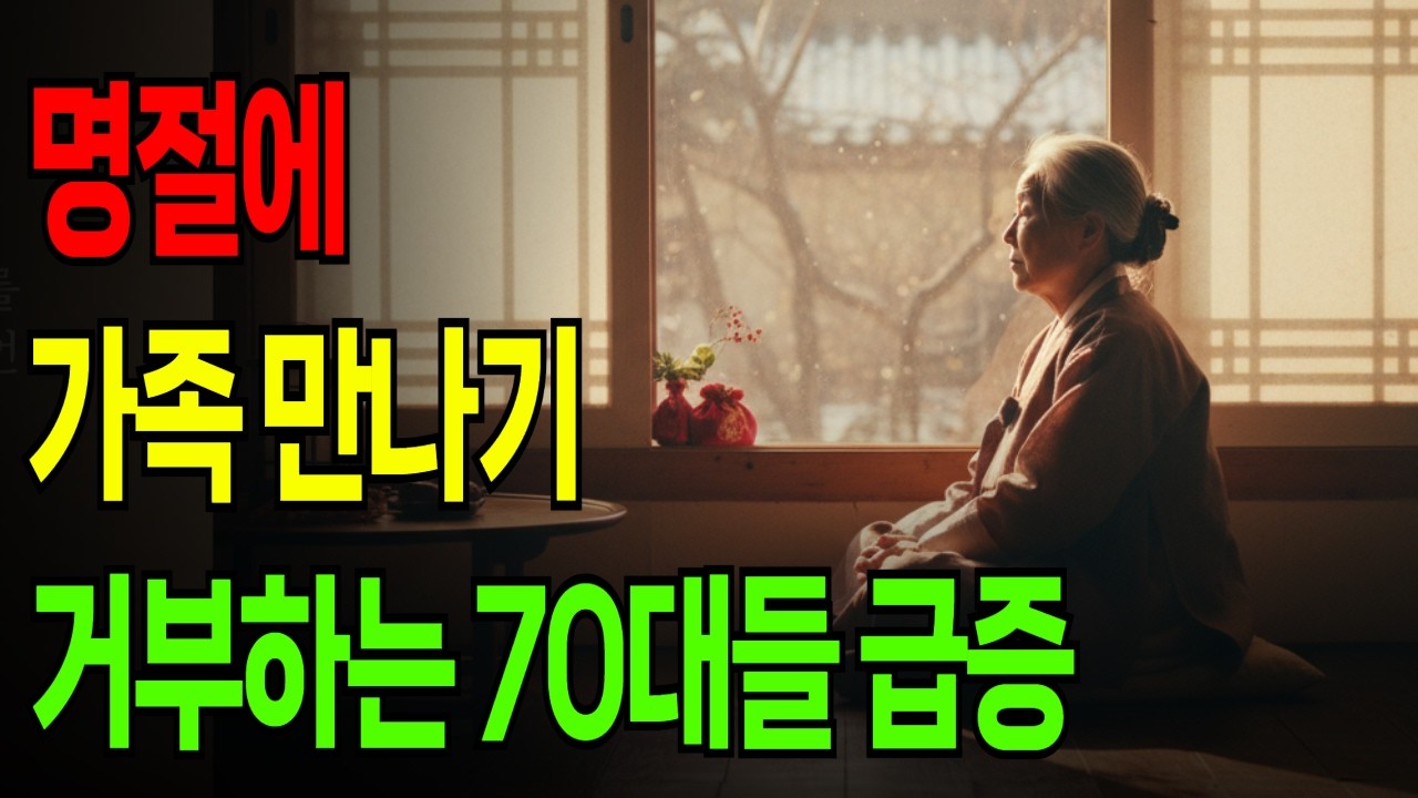 명절에 문 잠그고 혼자 사는 노인들이 느는 충격적 이유