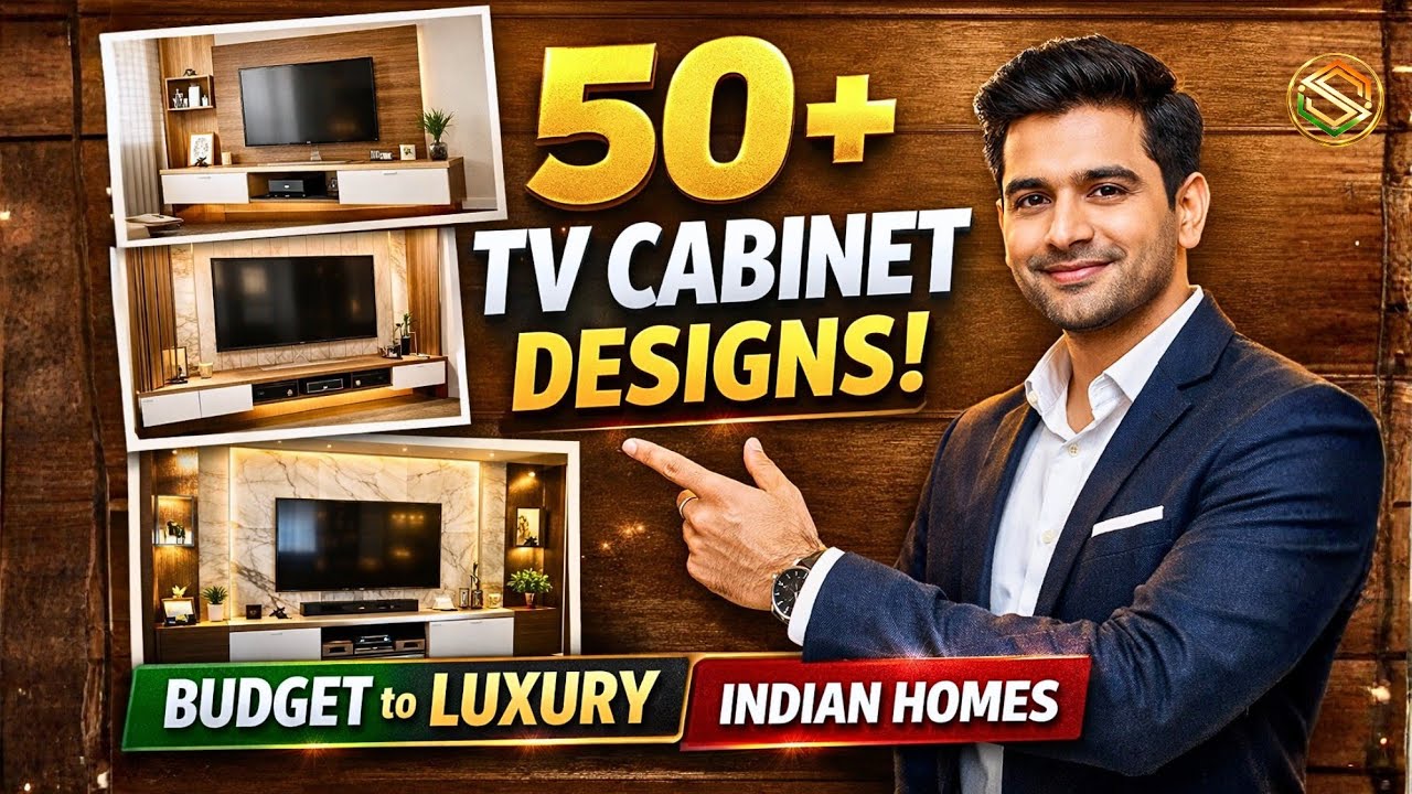 50+ Modern TV Cabinet Designs | Wall Mounted, Luxury & Budget TV Units 2026