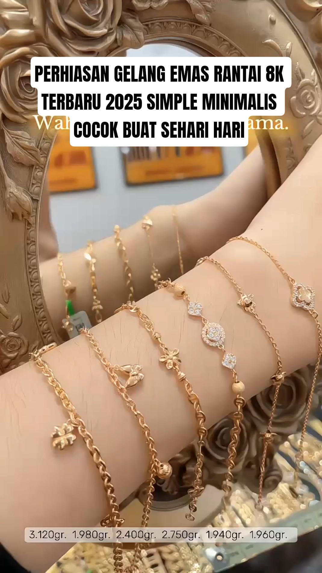 2025's Newest 8K Gold Chain Bracelet, Simple and Minimalist