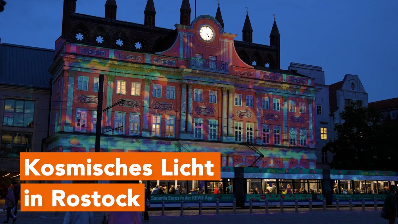 Rostocker Innenstadt erstrahlt während Lichtwoche
