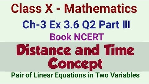 Class 10 Maths Ex 3.6 Q2 Part III Ch-3 Pair of Linear Equations in Two Variables - 10th NCERT Maths