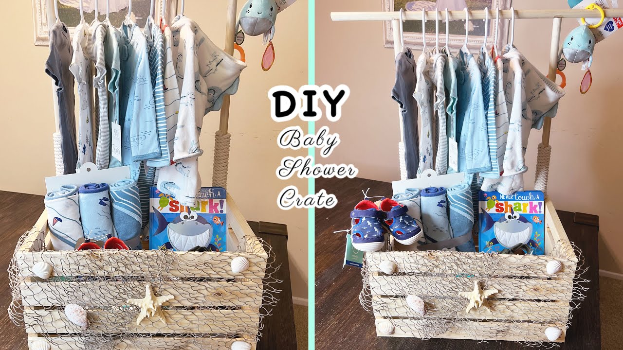 DIY Baby Closet Crate, Step By Step Tutorial, Easy and Unique Baby shower  Gifts!!!