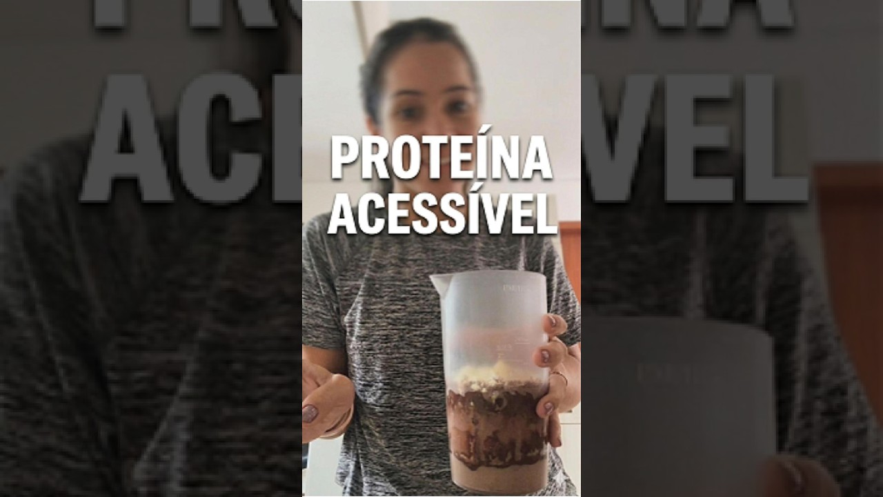 Proteína acessível | shake pós-treino com albumina e cacau