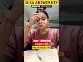 IB SA Answer Key My Score Ibsa Answerkey Result Aspirants Ssc Study Youtubeshorts Viral
