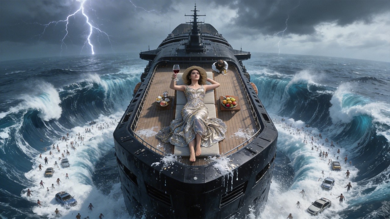 7天后全球淹沒！千金豪擲百億打造「核動力方舟」，成全球唯一的海上帝國！在這裡，我就是神！