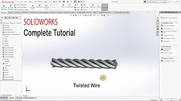 How to make a wire in SOLIDWORKS | SolidWorks Tutorial | Twisted Wire | Advance Swept Boss