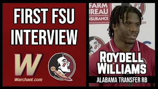 Roydell Williams First FSU Interview | FSU Football | Warchant TV | Transfer Portal #FSU