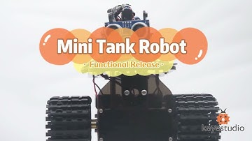 KEYESTUDIO 丨KS0428 Mini Tank Robot V2 Small body, huge power! conquers your toy heart❤️