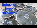 UNBOXING ORIGINAL10 PCS BOSCH  GRANITE  DIE -CAST COOKWARE SET + REVIEWS