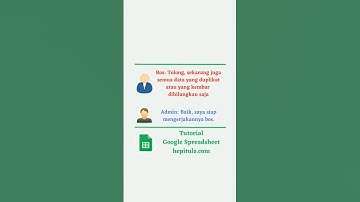 Cara menggunakan formula unique di google spreadsheet #belajar #ilmu #tutorial