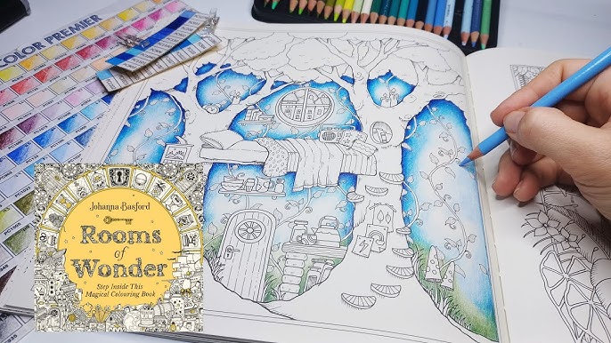 Joanna Basford Rooms of Wonder Coloring Book — Write Impressions